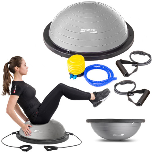Балансувальна платформа  Hop-Sport Bosu HS-L058 grey - фото №11